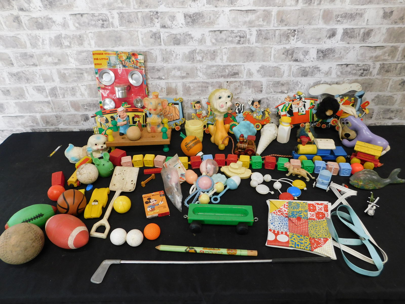 Box Lot of Vintage Rubber and Plastic Toys (1 of 7)