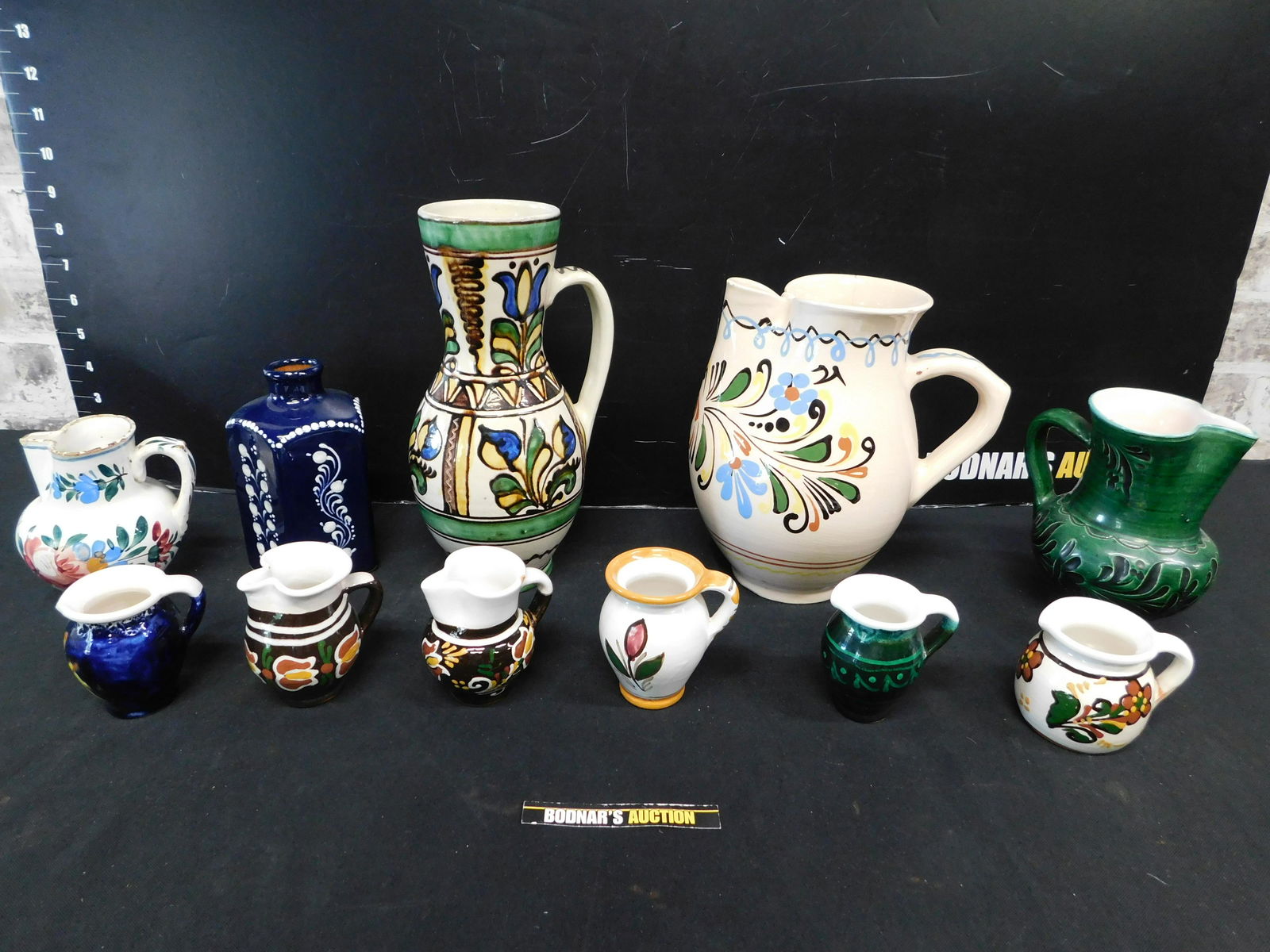 Group Lot of Hungarian Hand Painted Art Pottery (1 of 6)