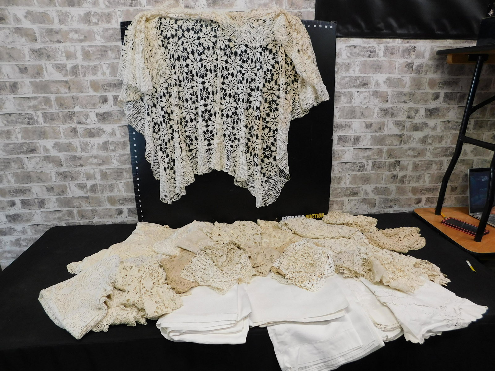 Large Lot of Embroidered Tablecloths (1 of 5)