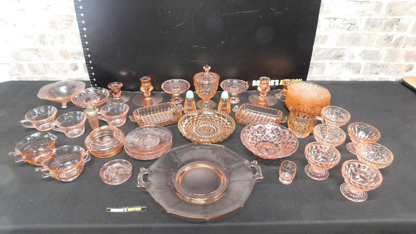 Large Lot of Pink Depression Glass (1 of 9)