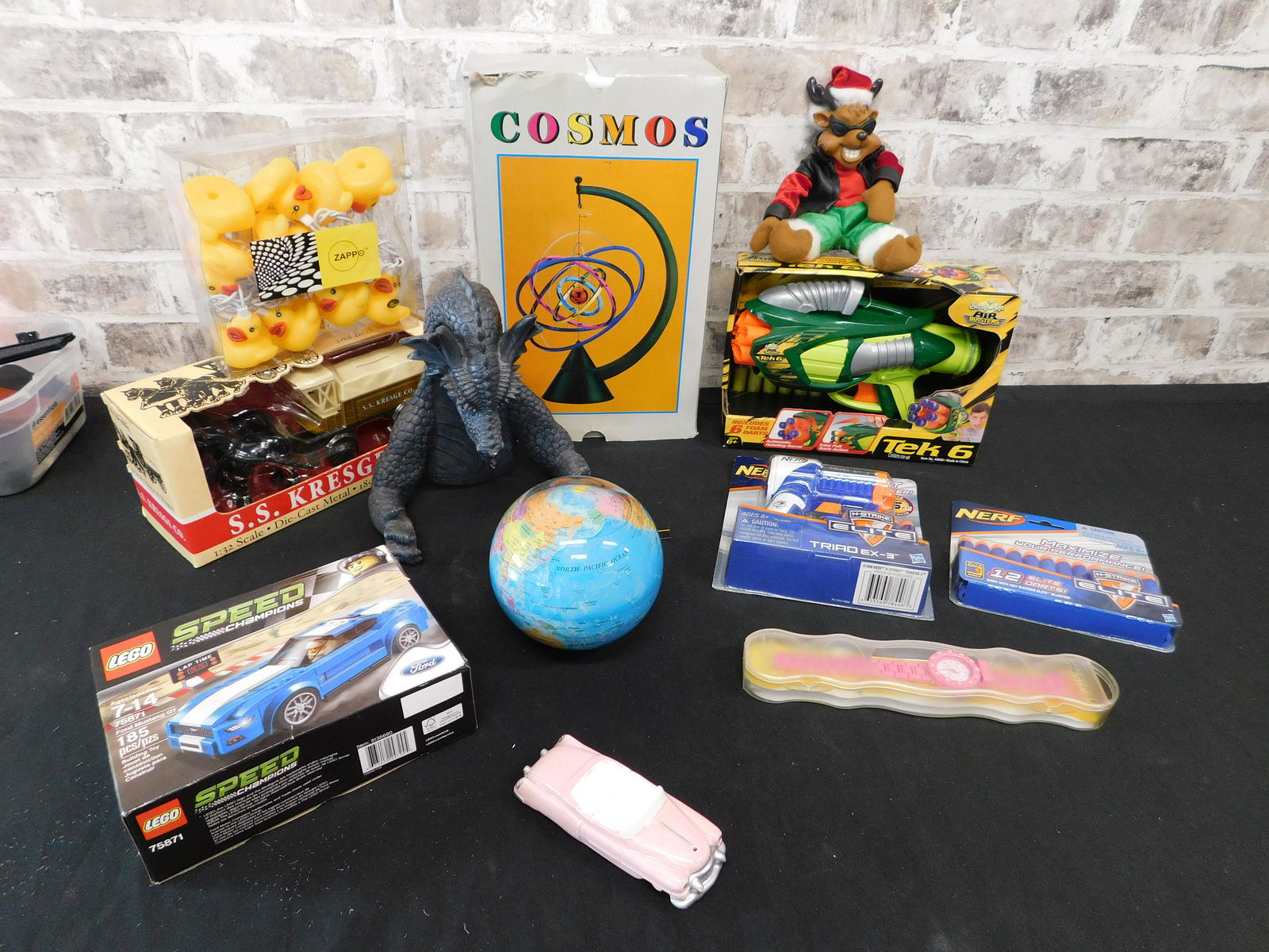 Group Lot of Toys: Group Lot of Toys including Nerf, Lego, Diecast and More. Please read the terms and conditions. This sale will be broadcast live on sale day with full descriptions of each lot being sold, as well as v