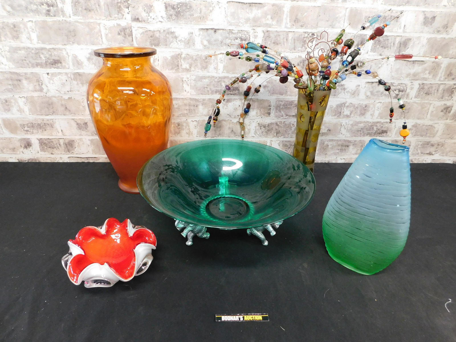 Box Lot of Decorative Vases including Murano (1 of 6)