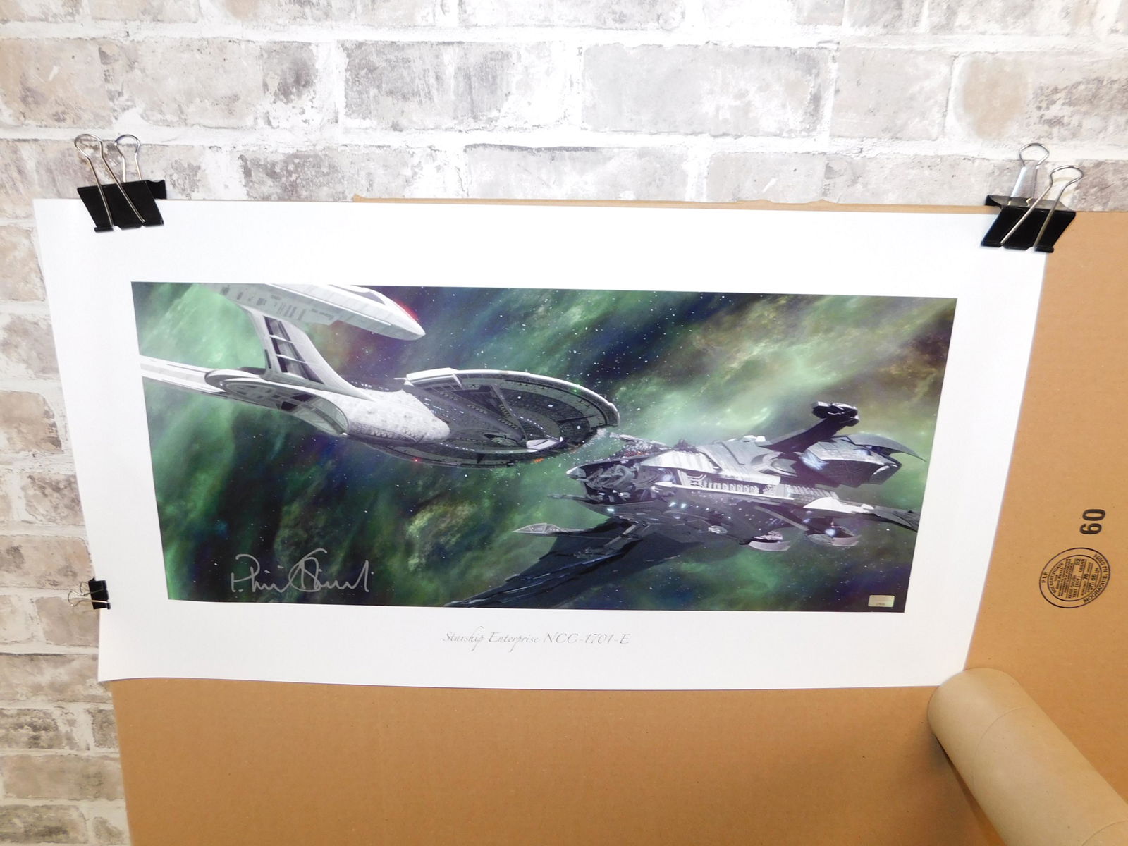 Patrick Stewart Autographed Star Trek Poster (1 of 4)