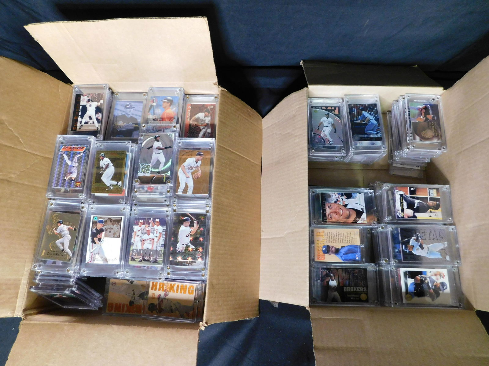 Lot of 2 Large Boxes Filled with Baseball Cards in Hard (1 of 6)