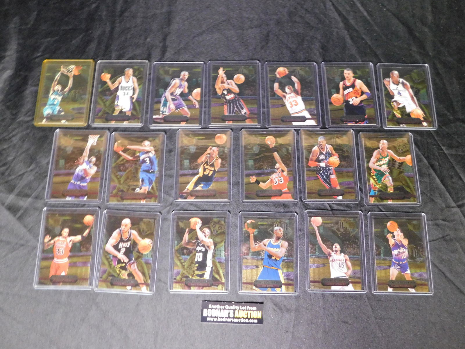 Fleer Metal Cyber Metal Insert Card Lot #1-4 and #6-#20 (1 of 7)