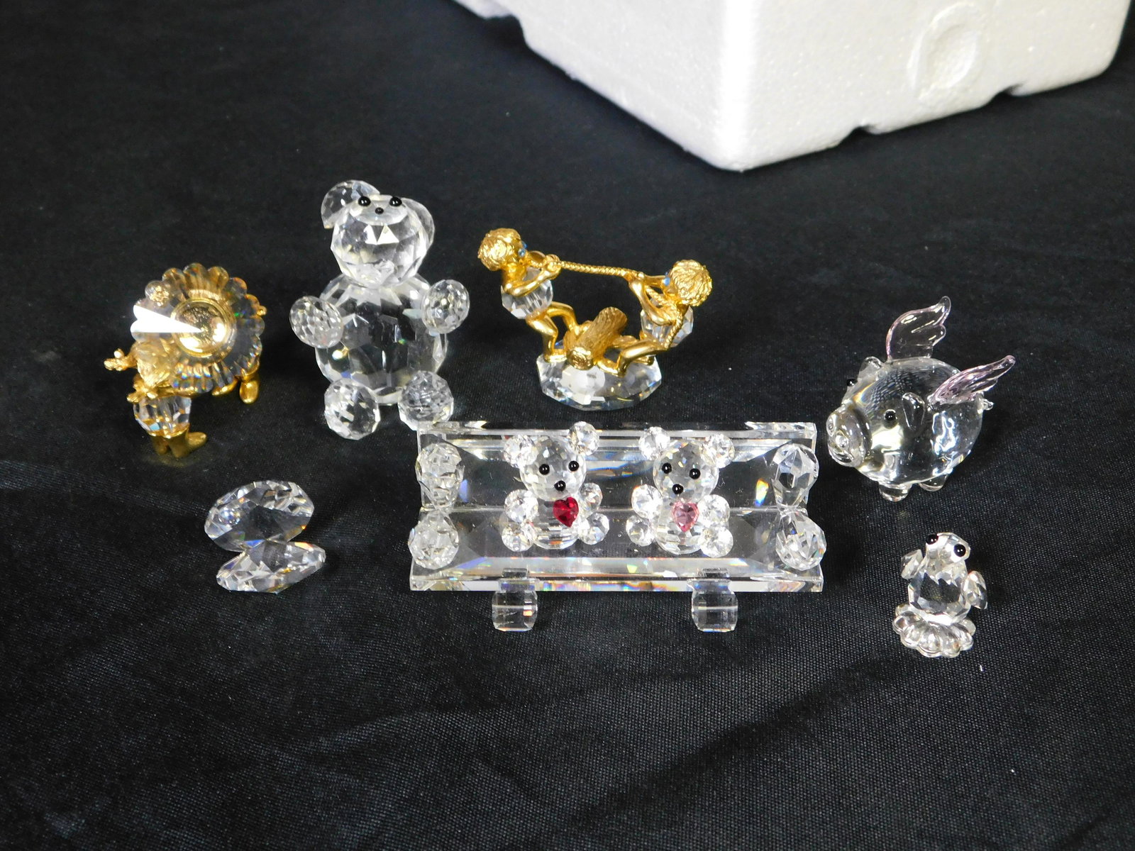 Lot of 7 Crystal Figurines (1 of 1)