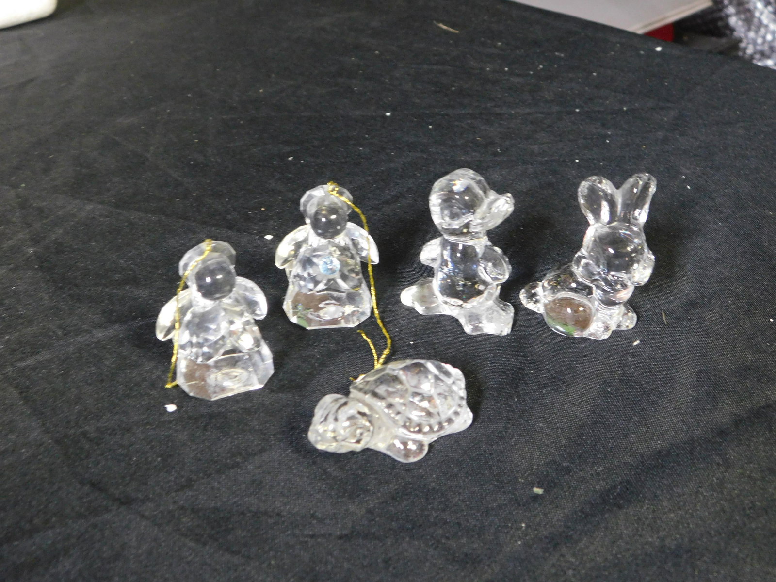 Lot of 5 Crystal Figurines (1 of 1)