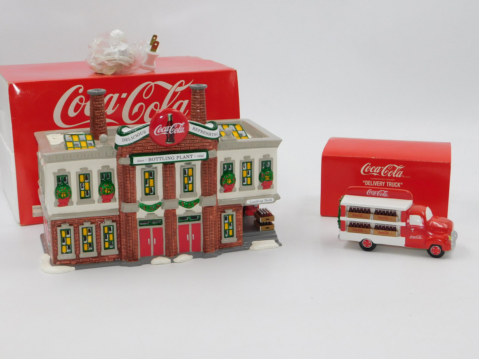 Dept. 56 Coca-Cola Bottling Plant and Delivery Truck (1 of 3)