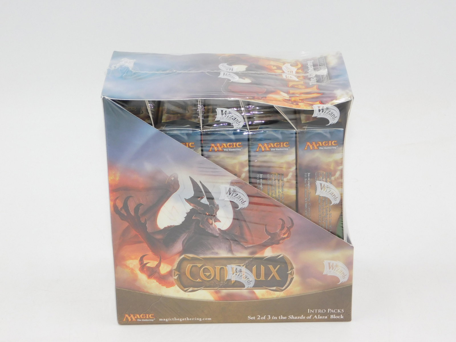 MTG Conflux Intro Packs Box - Factory Sealed: Magic the Gathering Conflux Intro Packs - Factory Sealed in a Display Box. Contains 5 Intro Packs. All invoices must be paid within 24 hours of the sale. All items are shipped USPS or UPS and will be 