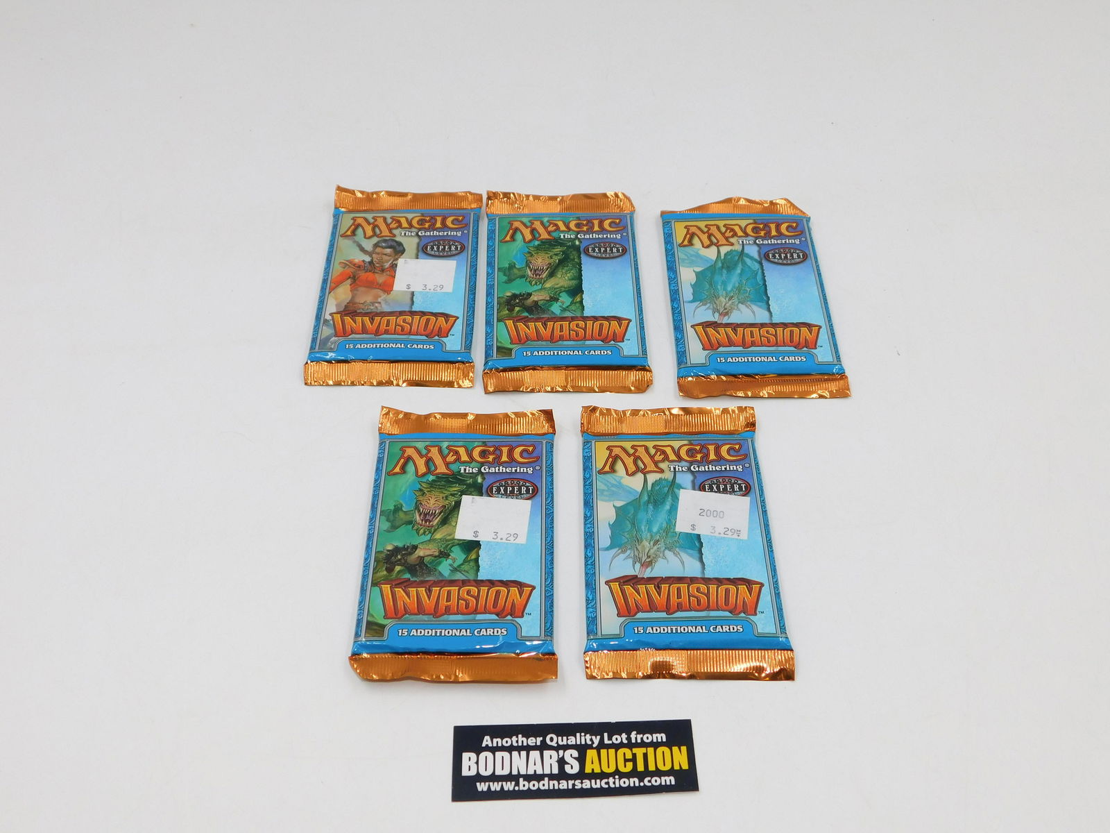 MTG Invasion Booster Pack Lot of 5 - Factory Sealed (1 of 2)