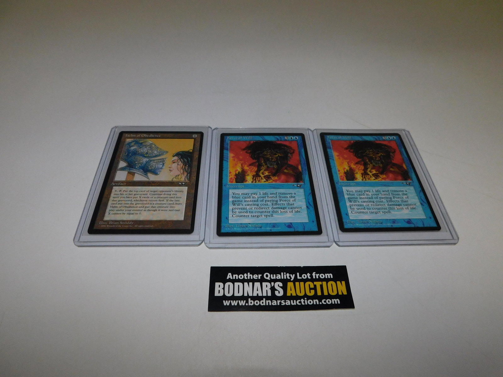 MTG Alliances Card Lot of 3 - Force of Will/Helm (1 of 2)