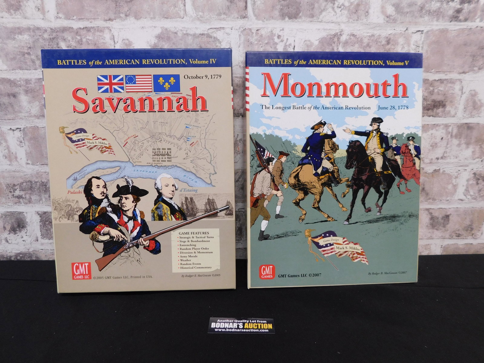 Lot of 2 American Revolution Strategy Games: Battles of the American Revolution Lot of 2 Strategy Games including Volume IV - Savannah and Volume V - Monmouth. Appears to be in excellent condition. Please refer to photos for game components. Ple