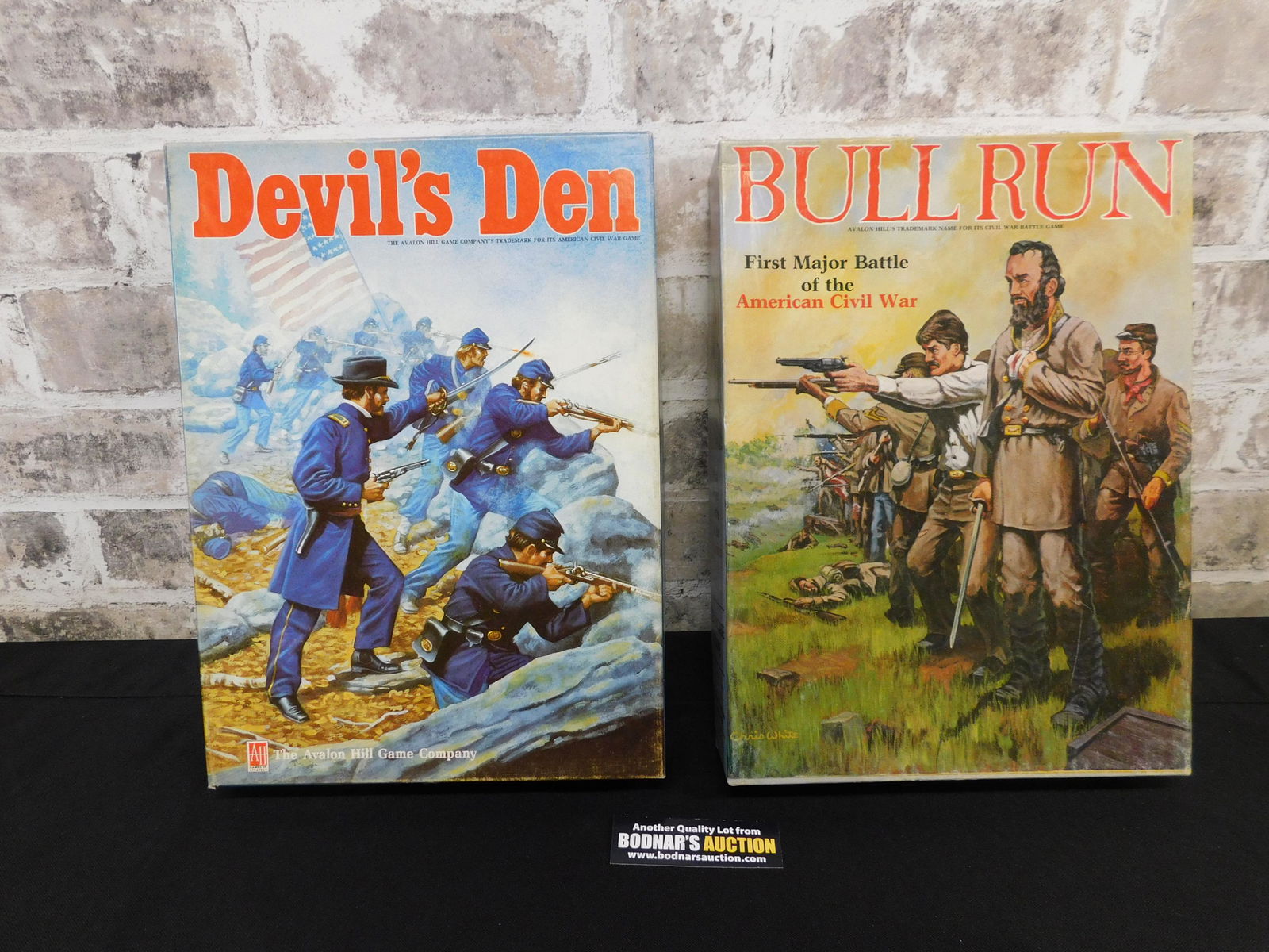 Lot of 2 American Civil War Bookcase Games (1 of 3)