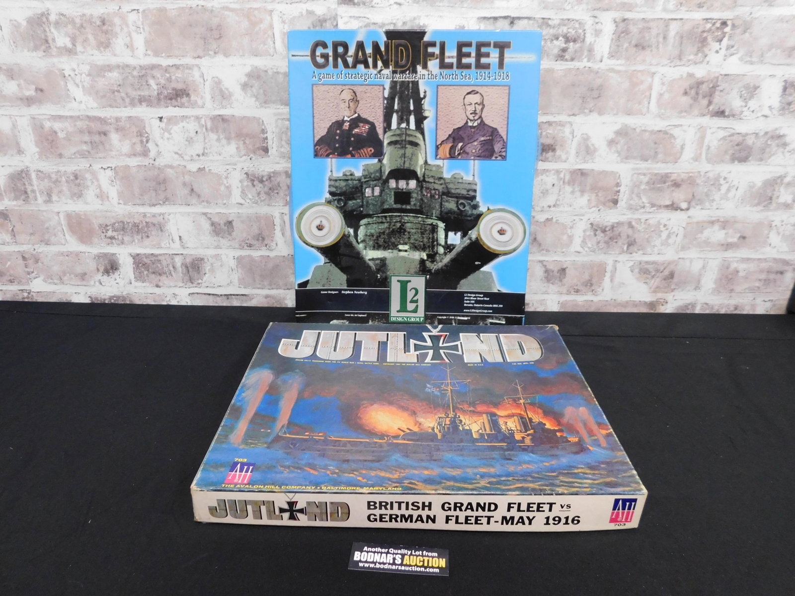 Lot of 2 World War I Strategy Games: Lot of 2 World War I Strategy Games including Jutland - Historical Game of Naval Warfare by Avalon Hill - Good Used Condition and Grand Fleet by L2 Design Group - Excellent/Like New Condition. Please 