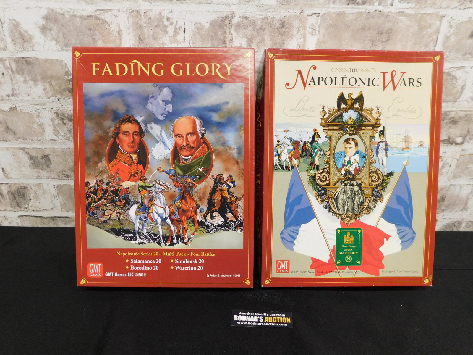 Lot of 2 Napoleon War Strategy Games: Lot of 2 Napoleon War Strategy Games by GMT including Fading Glory and The Napoleonic Wars. They appear to be in Excellent Condition. Please refer to the photos for game contents. Please read the term