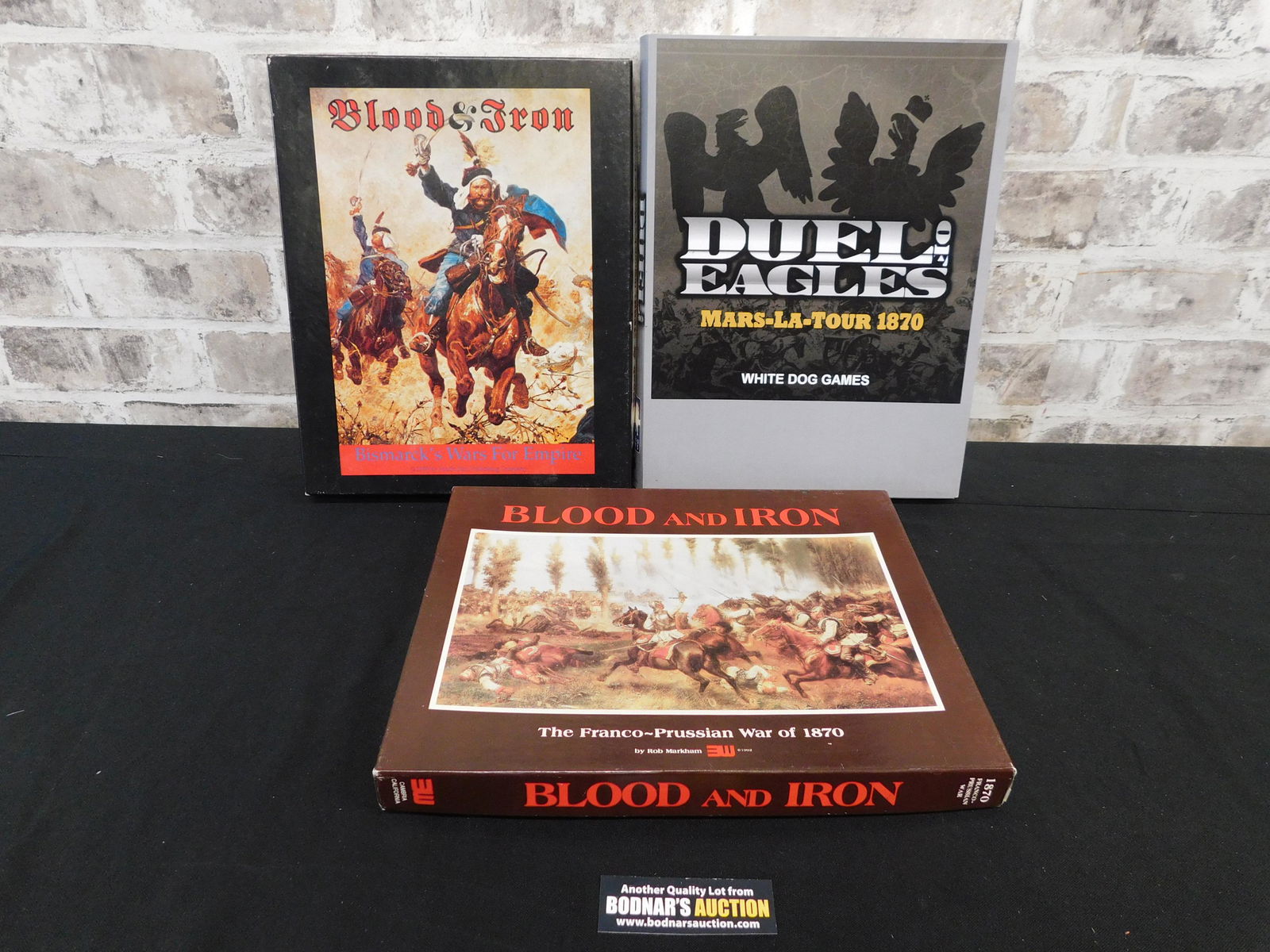 Lot of 3 War Strategy Games: Lot of 3 War Strategy Games including Duel of Eagles - Mars-La-Tour 1870 by White Dog Games - Used/Good Condition, Blood & Iron: Bismark's Wars for Empire by Pacific Rim - Excellent/Unused Condition a