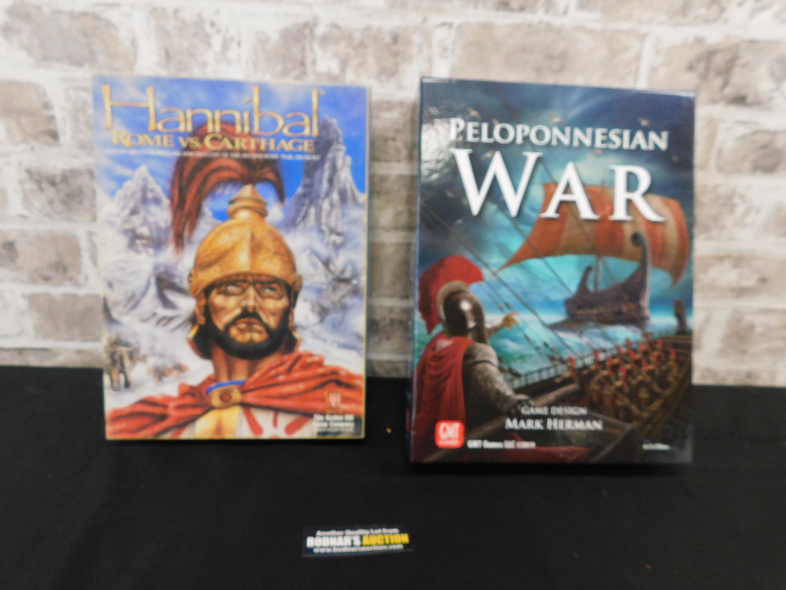 Lot of 2 War Strategy Games: Lot of 2 War Strategy Games including Hannibal Rome Vs. Carthage by Avalon Hill - Used/Very Good Condition and Peloponnesian War by GMT Games - Excellent/Unused Condition. Please refer to the photos f