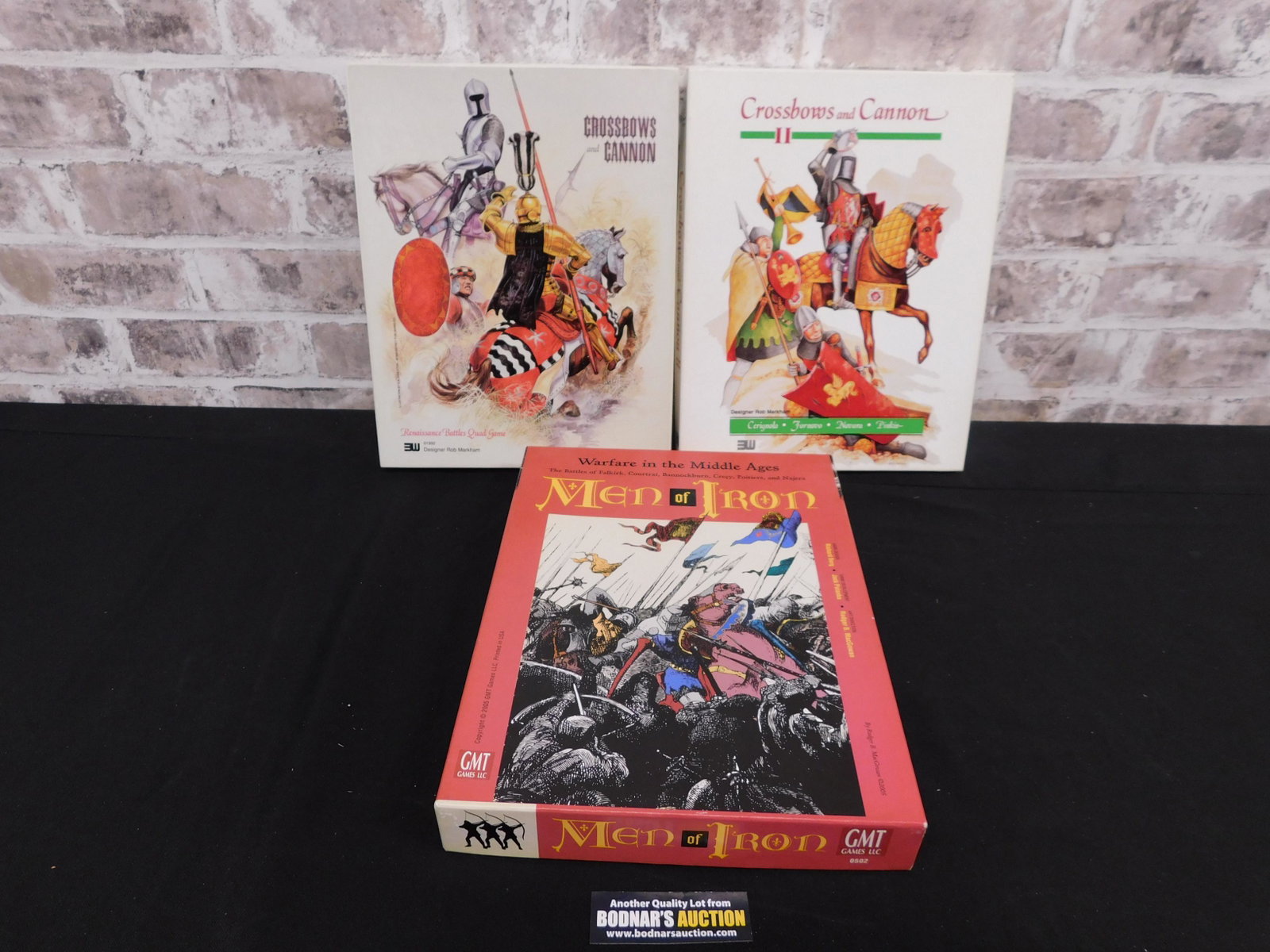Lot of 3 War Strategy Games: Lot of 3 War Strategy Games including Crossbows & Cannon - The Battles of Pavia and Garigliano by 3W - Used/Excellent Condition, Crossbows & Cannon II by 3W - Unused/Excellent Condition, and Men of Ir