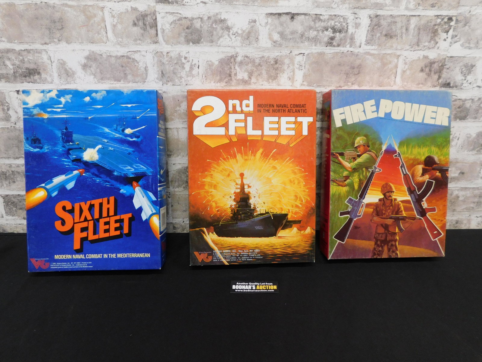 Lot of 3 War Strategy Games: Lot of 3 War Strategy Games by including Fire Power 1965 to Present by Avalon Hill, 2nd Fleet - Modern Naval Combat in the North Atlantic, and Sixth Fleet - Modern Naval Combat in the Mediterranean. A