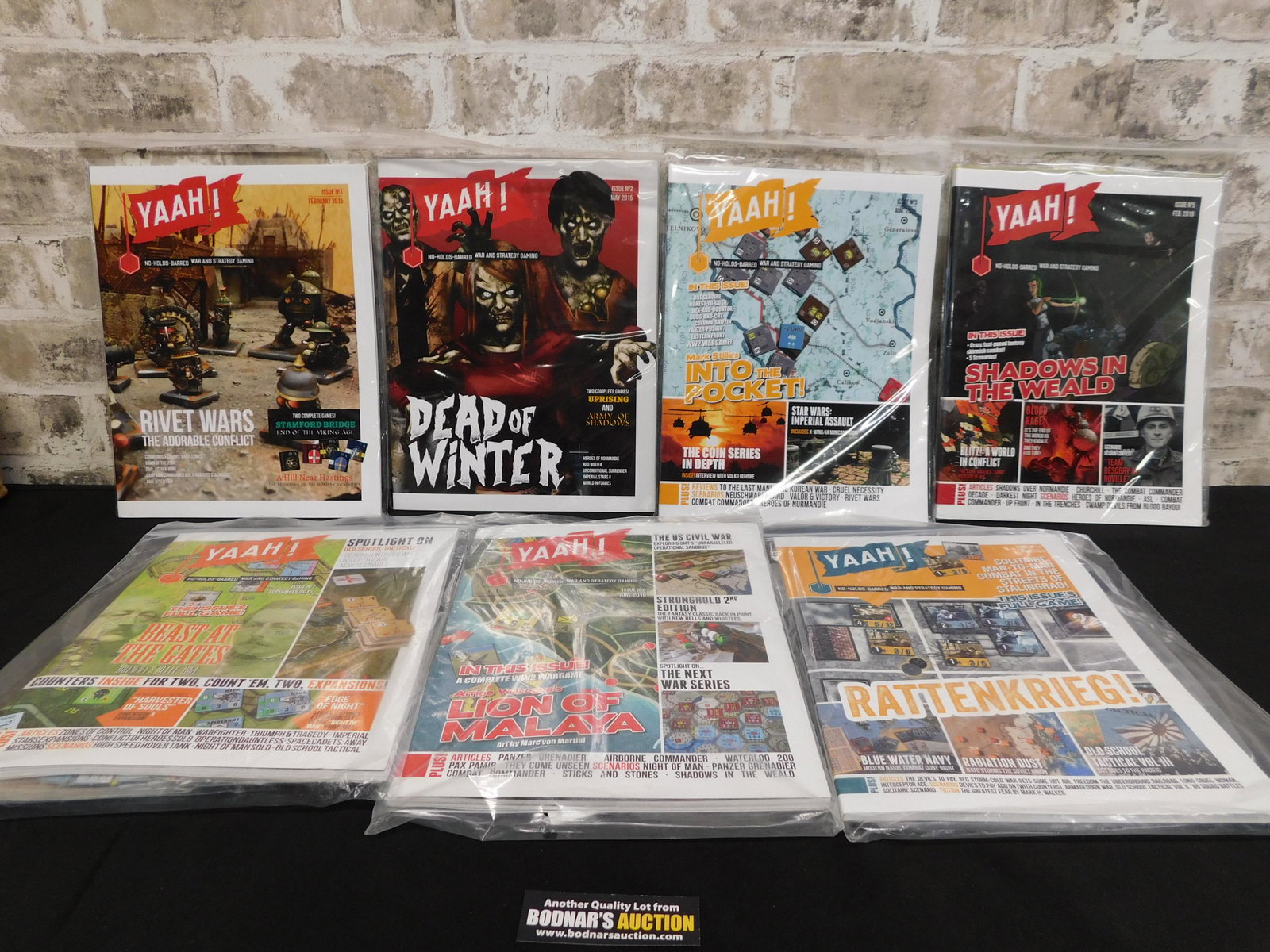 Lot of 7 Yaah! War and Strategy Game Magazines with (1 of 7)