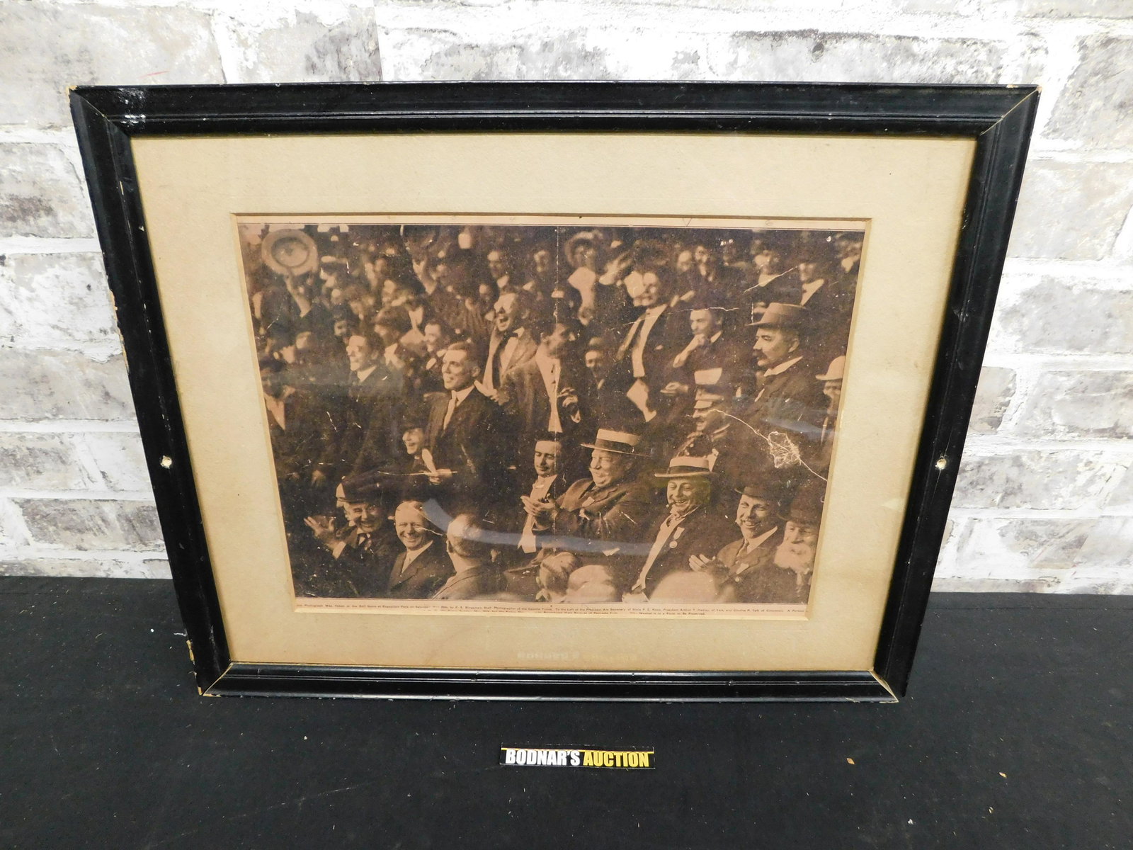 Framed Copy of President Taft at a Washington Senators (1 of 4)