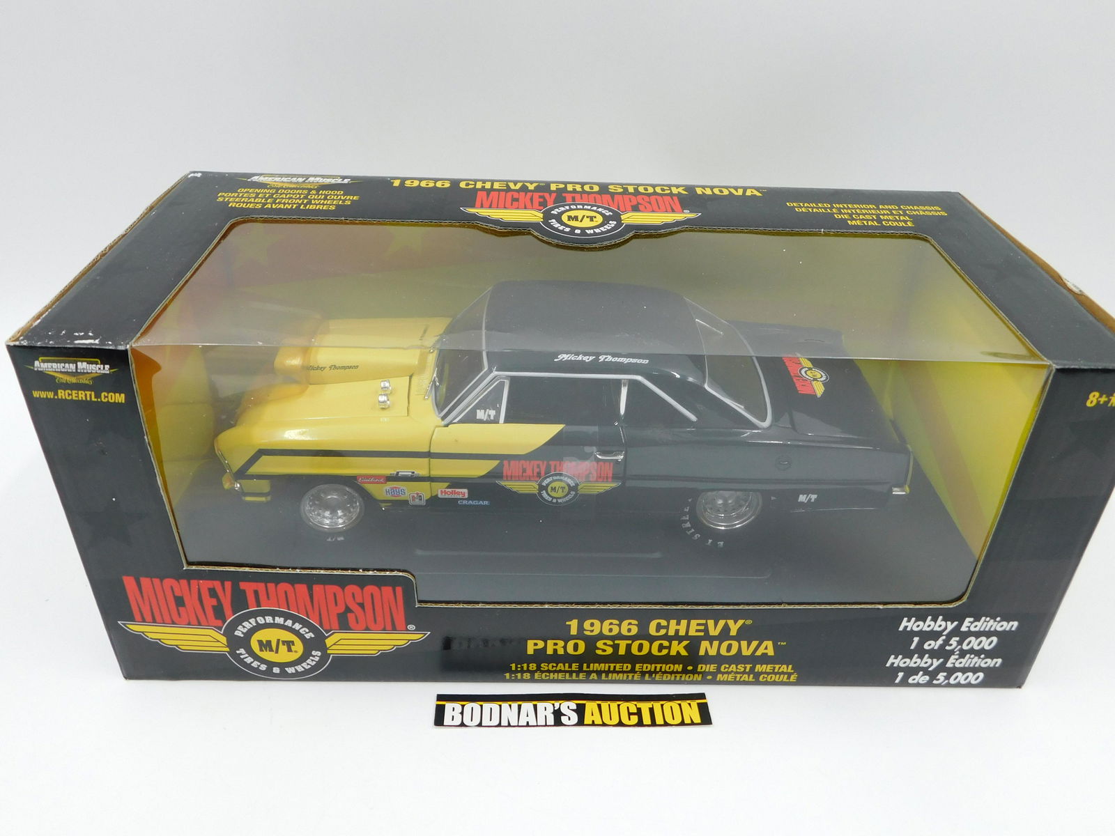 American Muscle Mickey Thompson 1966 Chevy Pro Stock: American Muscle Mickey Thompson 1966 Chevy Pro Stock Nova Limited Edition 1:18 Scale Diecast - Hobby Edition. Comes in Original Box. All invoices must be paid within 24 hours of the sale. All items ar