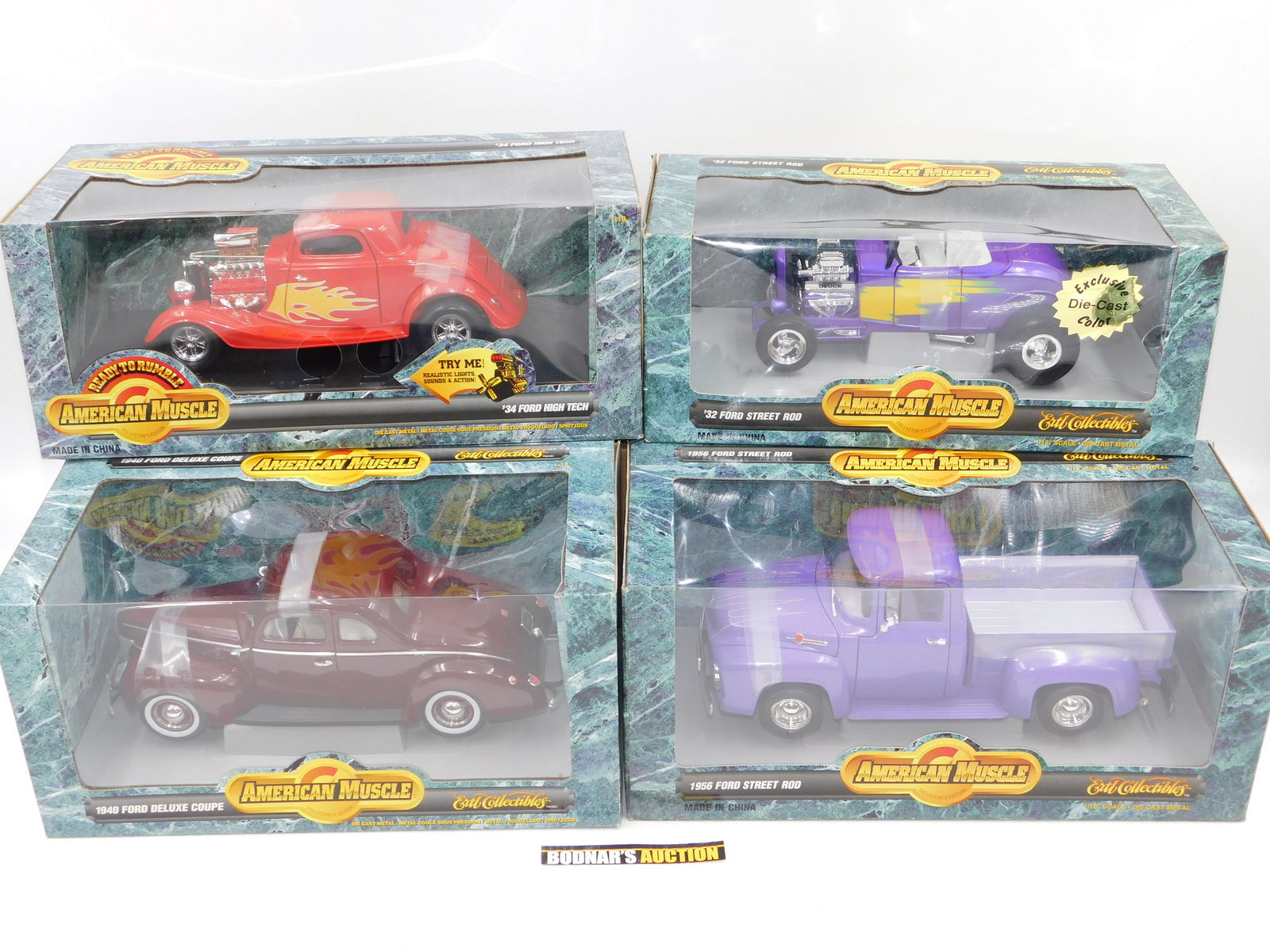 Lot of 4 American Muscle Ford Diecast Cars (1 of 6)