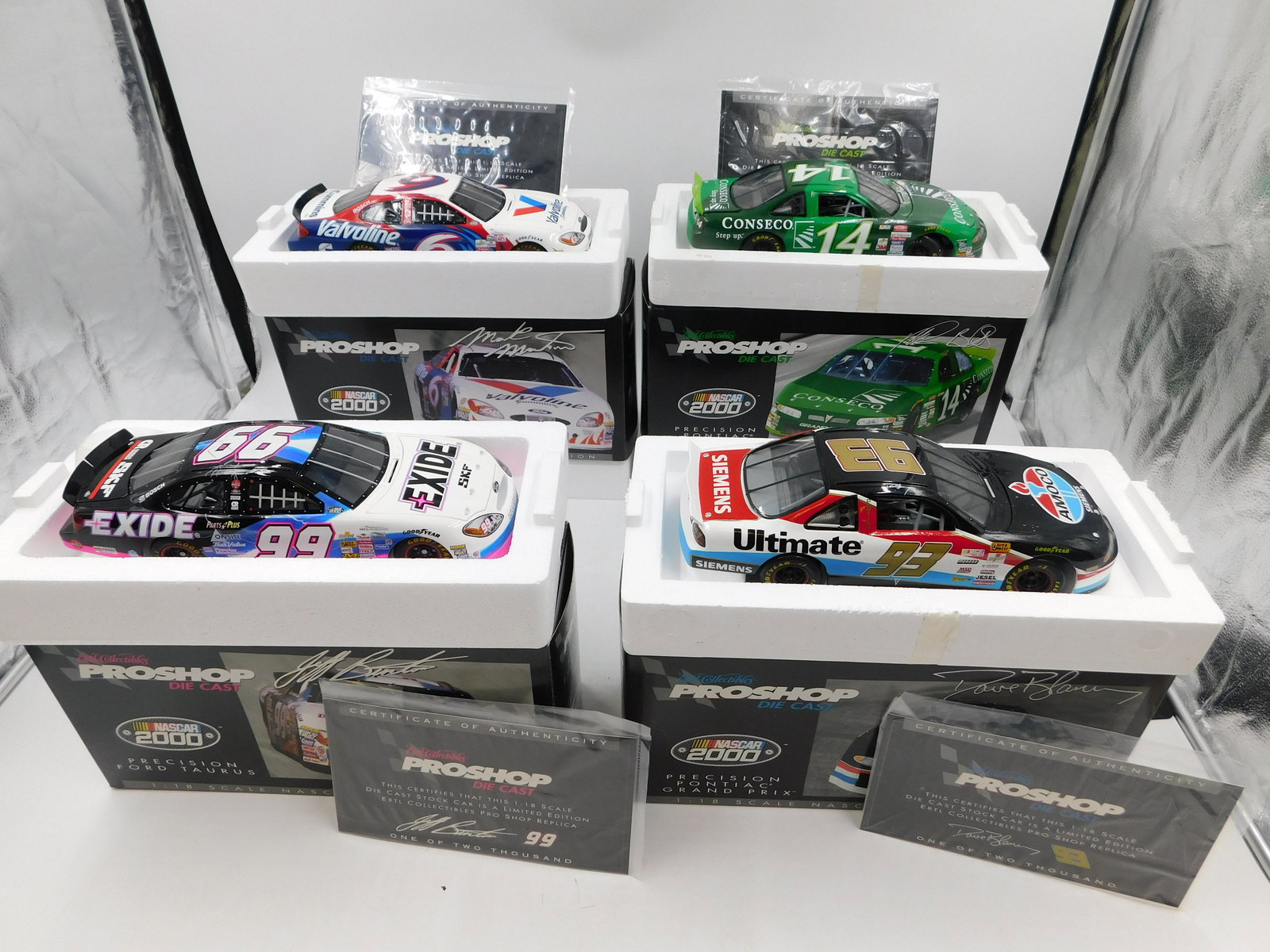 Lot of 4 Ertl Collectibles Proshop NASCAR 1:18 Scale (1 of 4)