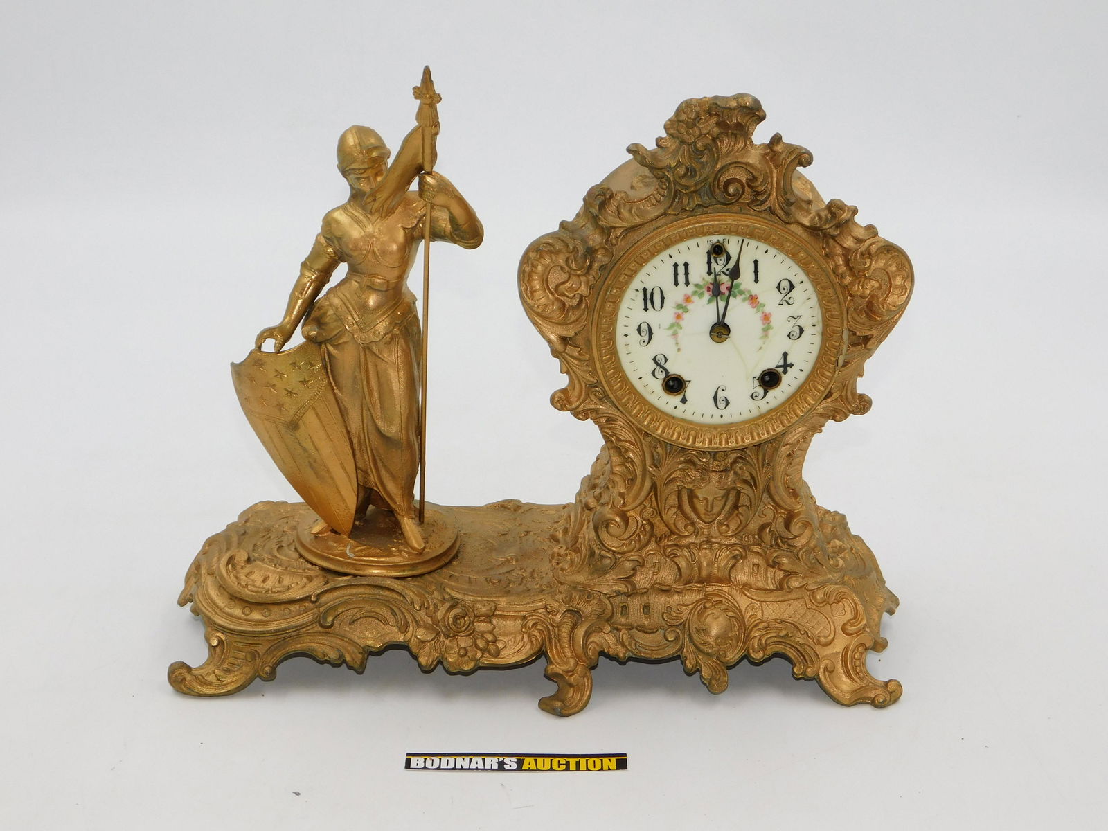 Gilbert Figural Mantle Clock (1 of 6)