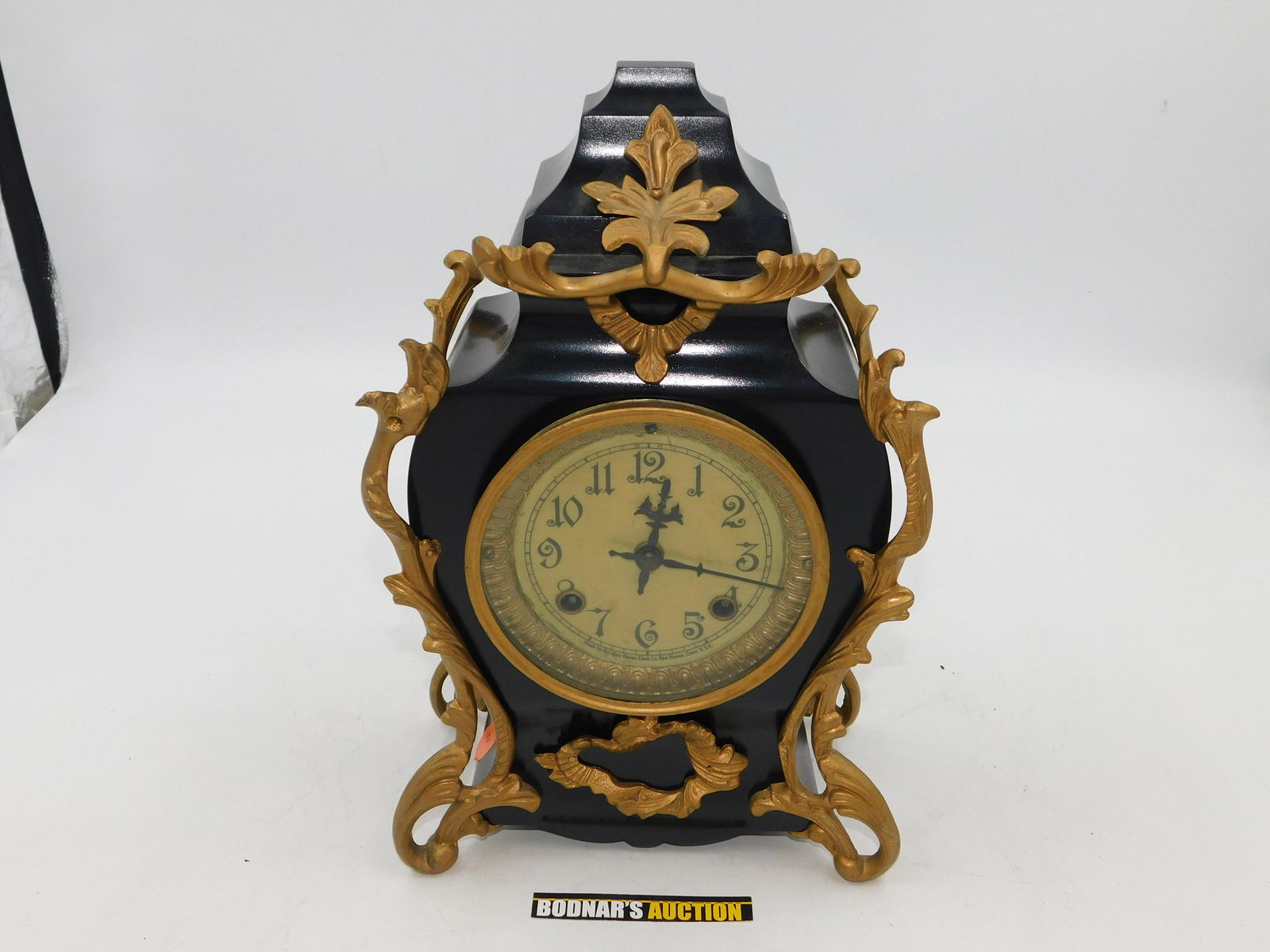 Black French Style Shelf Clock (1 of 8)