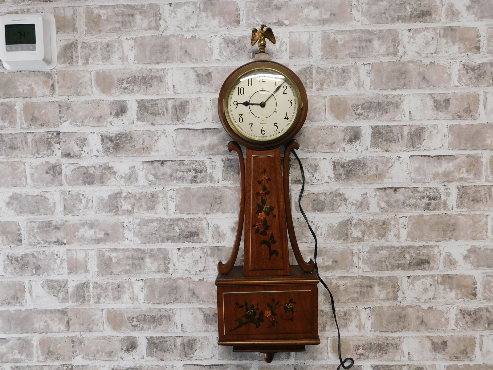 Sangamo Paint Decorated Electric Banjo Clock (1 of 6)