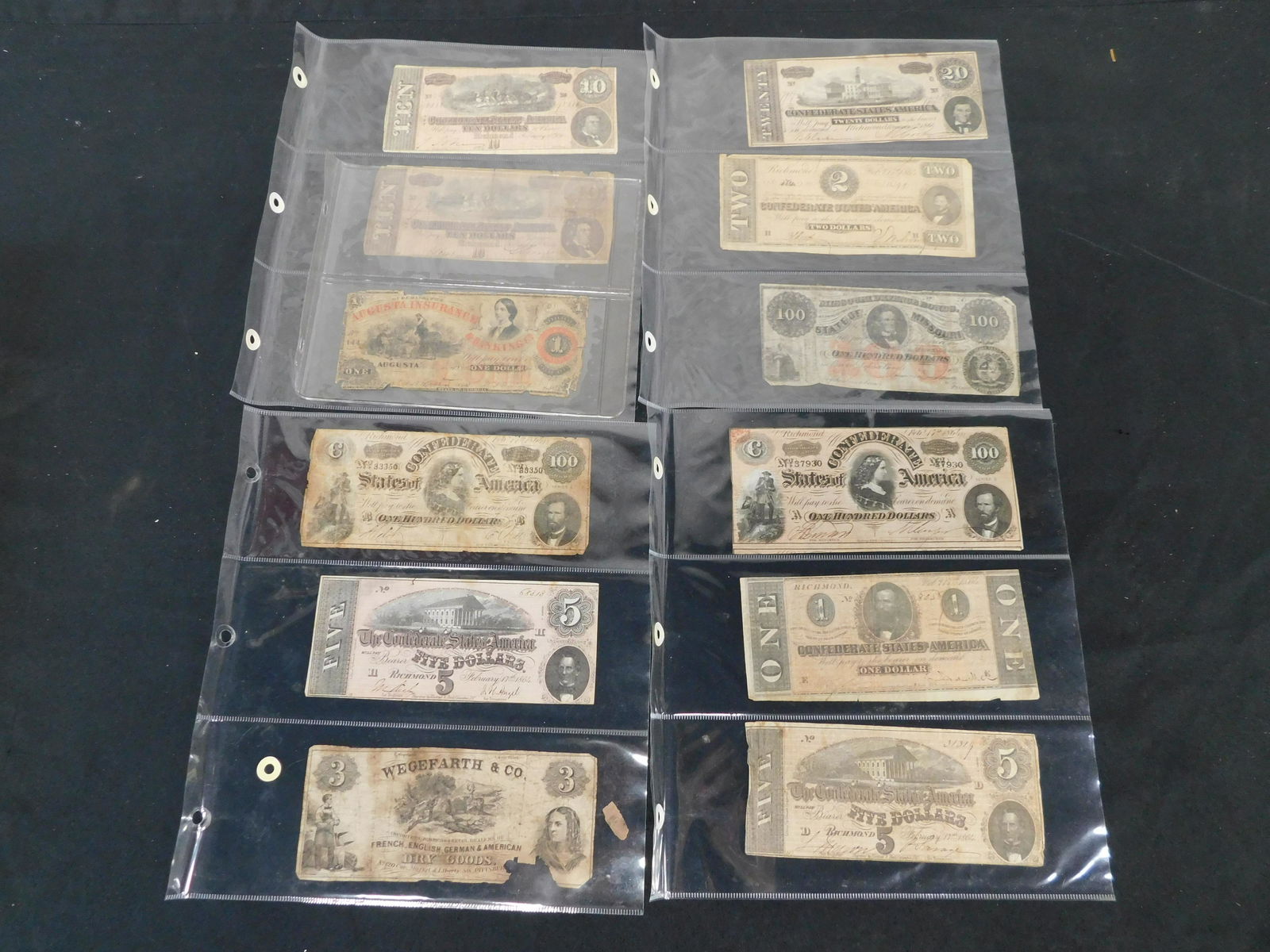 Group of Early/ Confederate Notes (1 of 4)