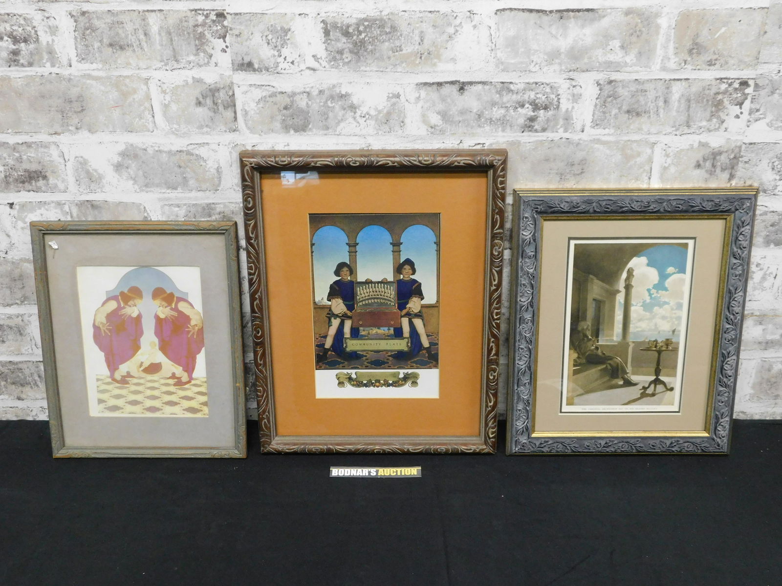 Lot of 3 Framed Maxfield Parrish Prints (1 of 4)