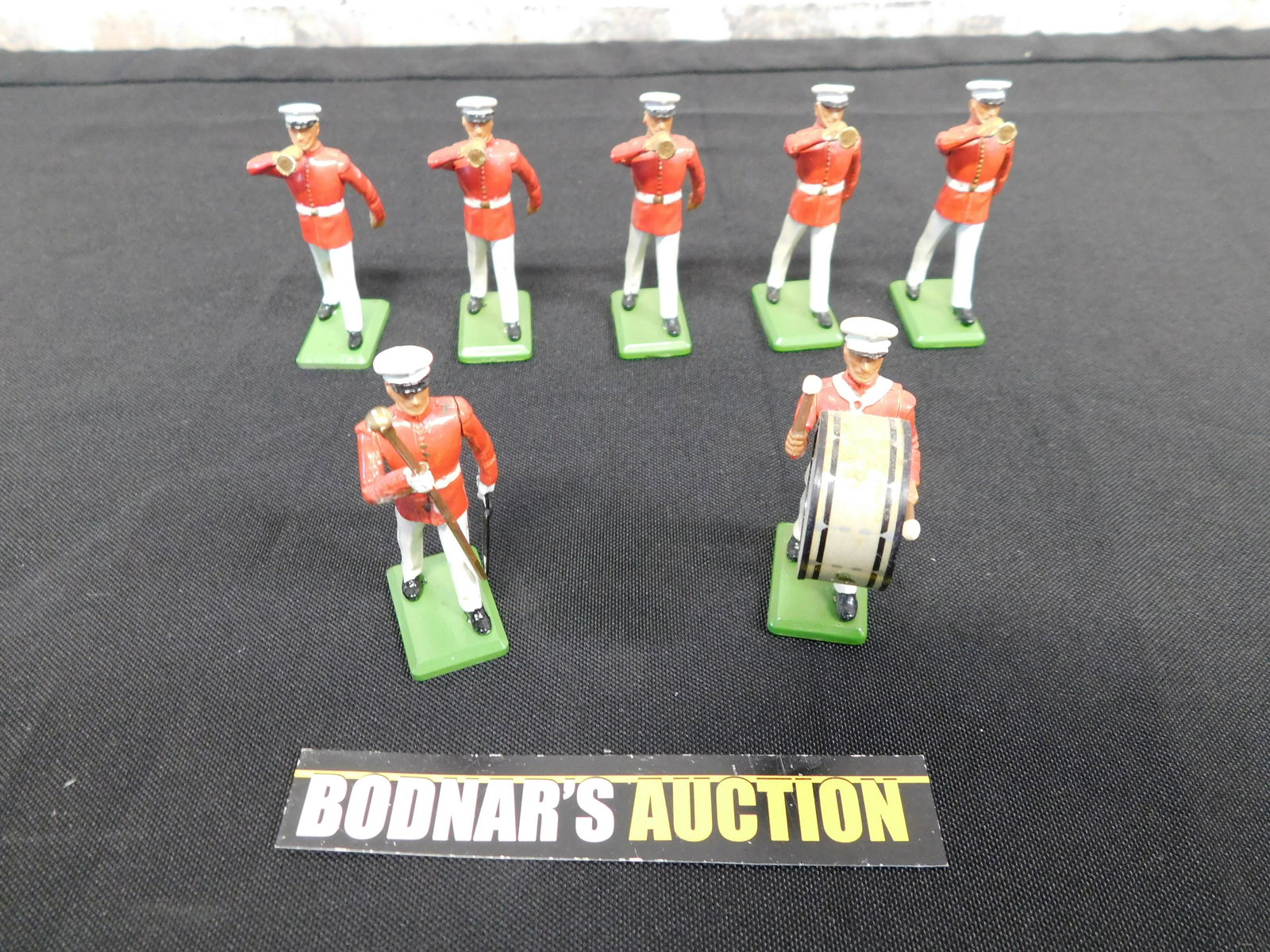 Lot of 7 Britain's Toy Soldier Marching Band (1 of 4)