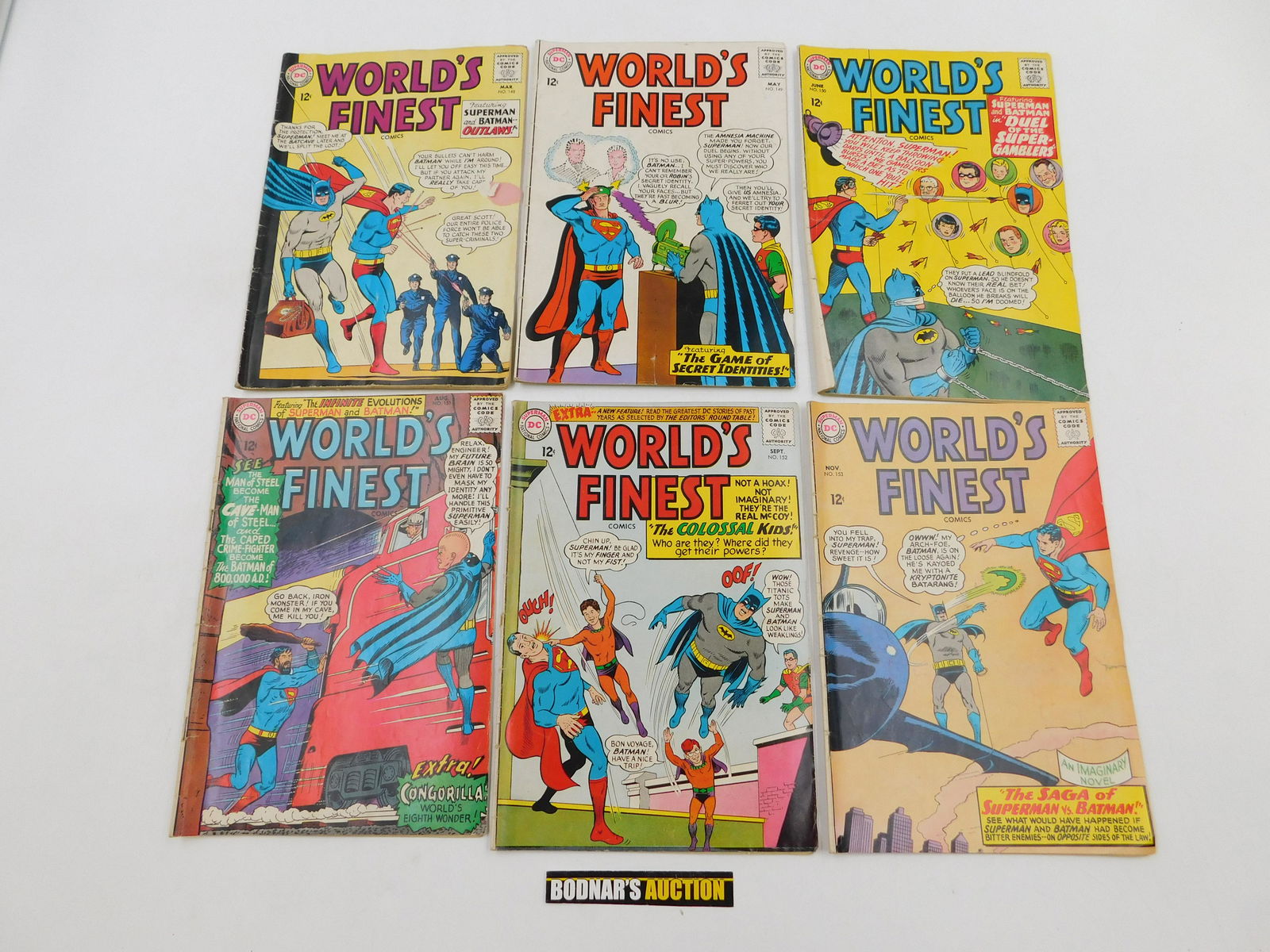 Lot of 6 Silver Age World's Finest Comics (1 of 2)