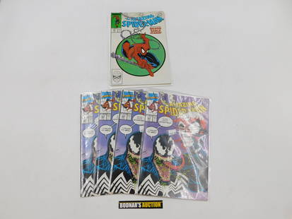 Lot of 5 Amazing Spider-Man Comics: Lot of 5 Amazing Spider-Man Comics including #301 - Classic Todd McFarlane Cover and (4) Copies 347 with Venom Cover. Please read the terms and conditions. This sale will be broadcast live on sale day