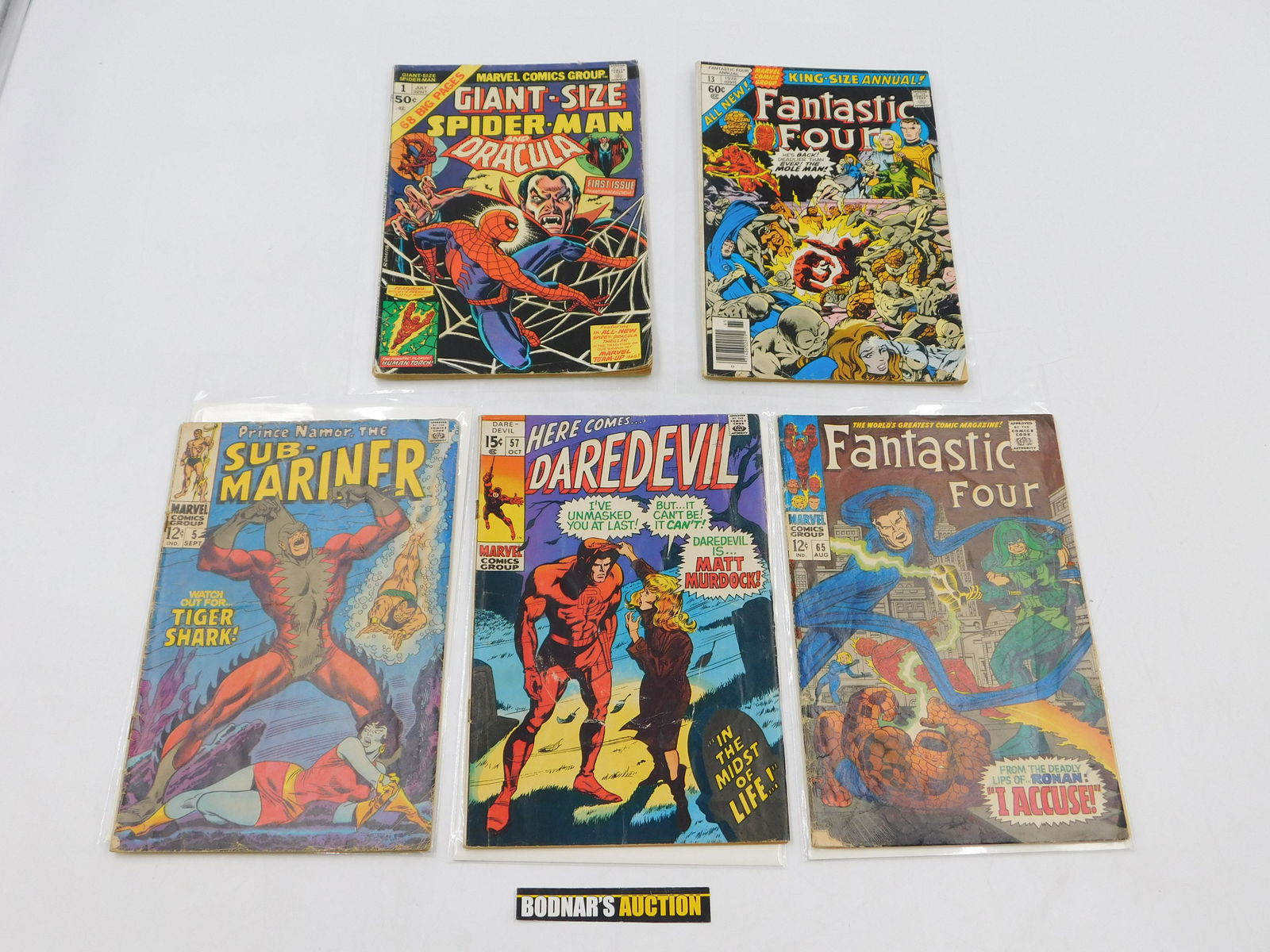 Lot of 5 Marvel Silver Age Key Issues (1 of 2)