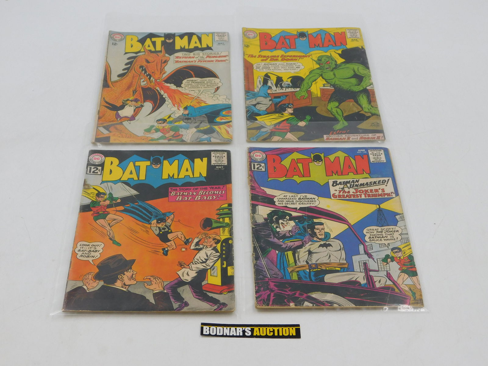 Lot of 4 Silver Age Batman Comics (1 of 2)