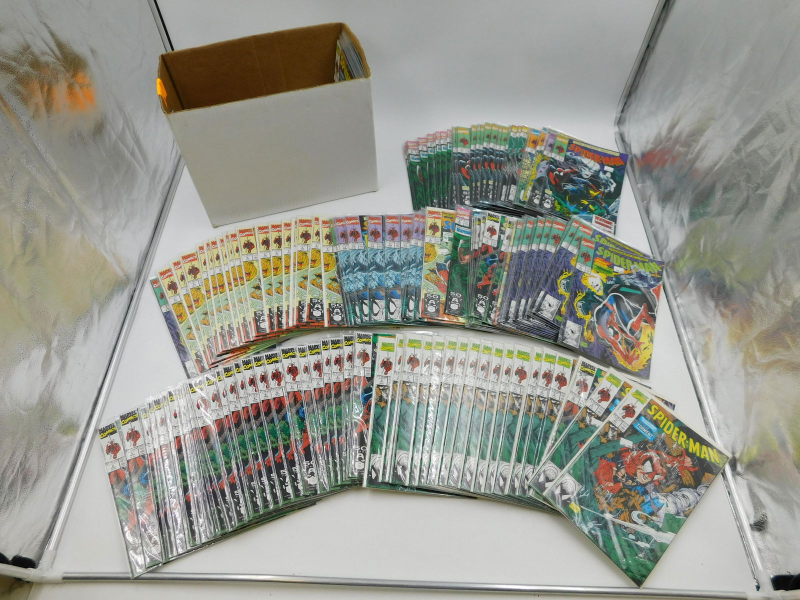 Short Box of Todd McFarlane Spider-Man Comics (1 of 5)