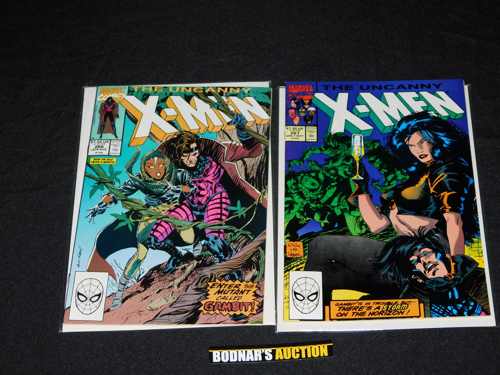 Uncanny X-MEN #266 and 267: Uncanny X-MEN #266 and 267 - 1st Appearances of Gambit. Please read the terms and conditions. This sale will be broadcast live on sale day with full descriptions of each lot being sold. All items MUST