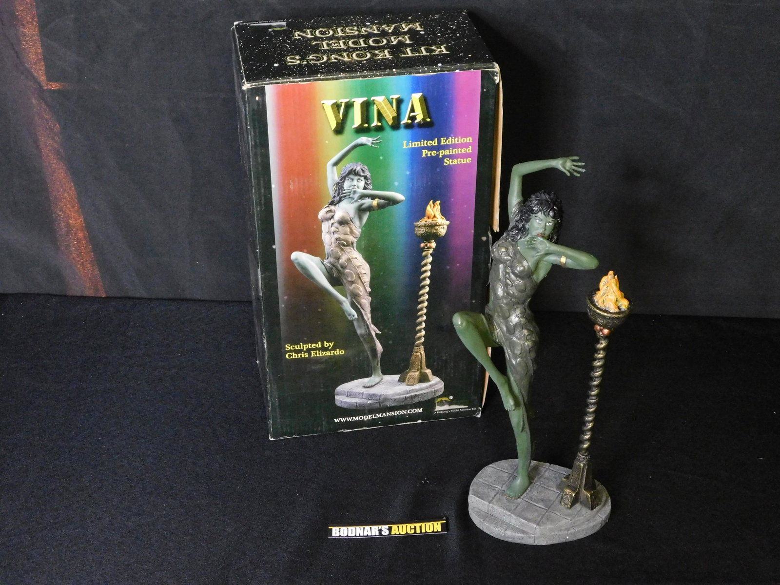 Vina Limited Edition Statue by Model: Star Trek TOS Vina Limited Edition Pre-Painted Statue by Kit Kong's Model Mansion Kit. Sculpted by Chris Elizardo. Measures approx. 12.5" tall x 5" wide. Comes in Original Box. Please read the terms a