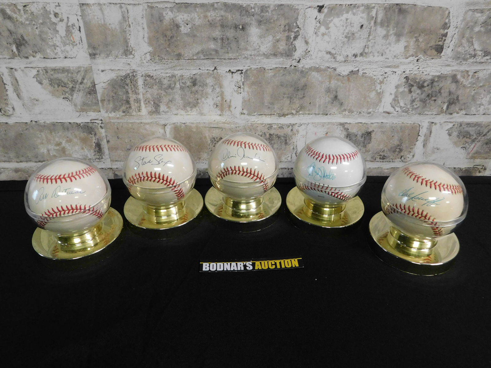 Lot of 5 Autographed Baseballs including Art Ditmar and (1 of 6)