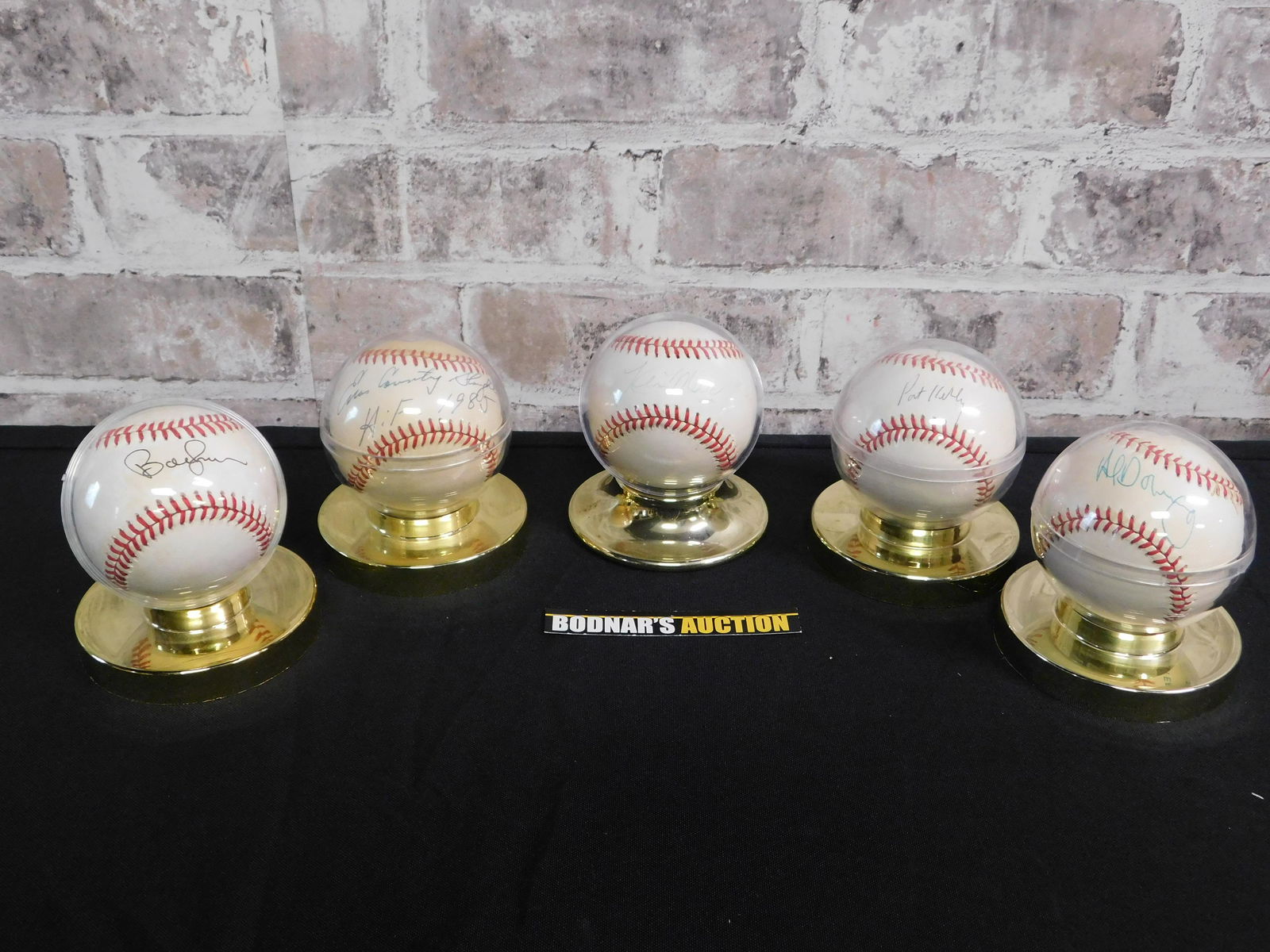 Lot of 5 Autographed Baseballs including Pat Kelly (1 of 6)