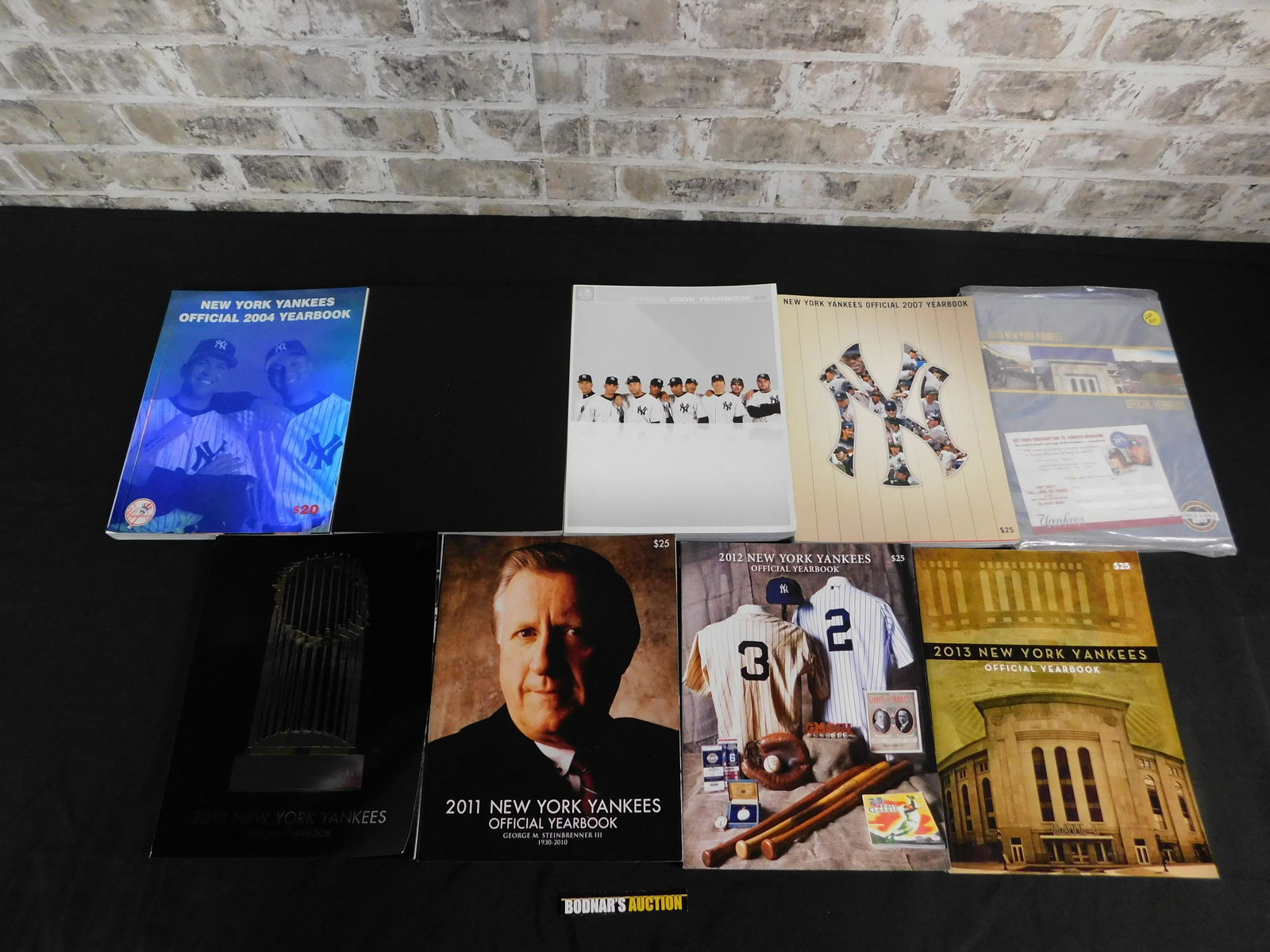 Lot of 9 New York Yankees Yearbooks - 2004-2007 and (1 of 3)