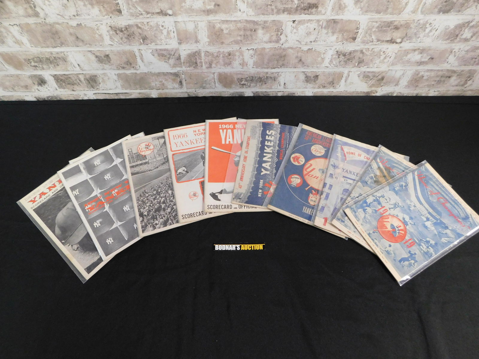 Lot of 11 New York Yankees Programs and Score Cards (1 of 3)