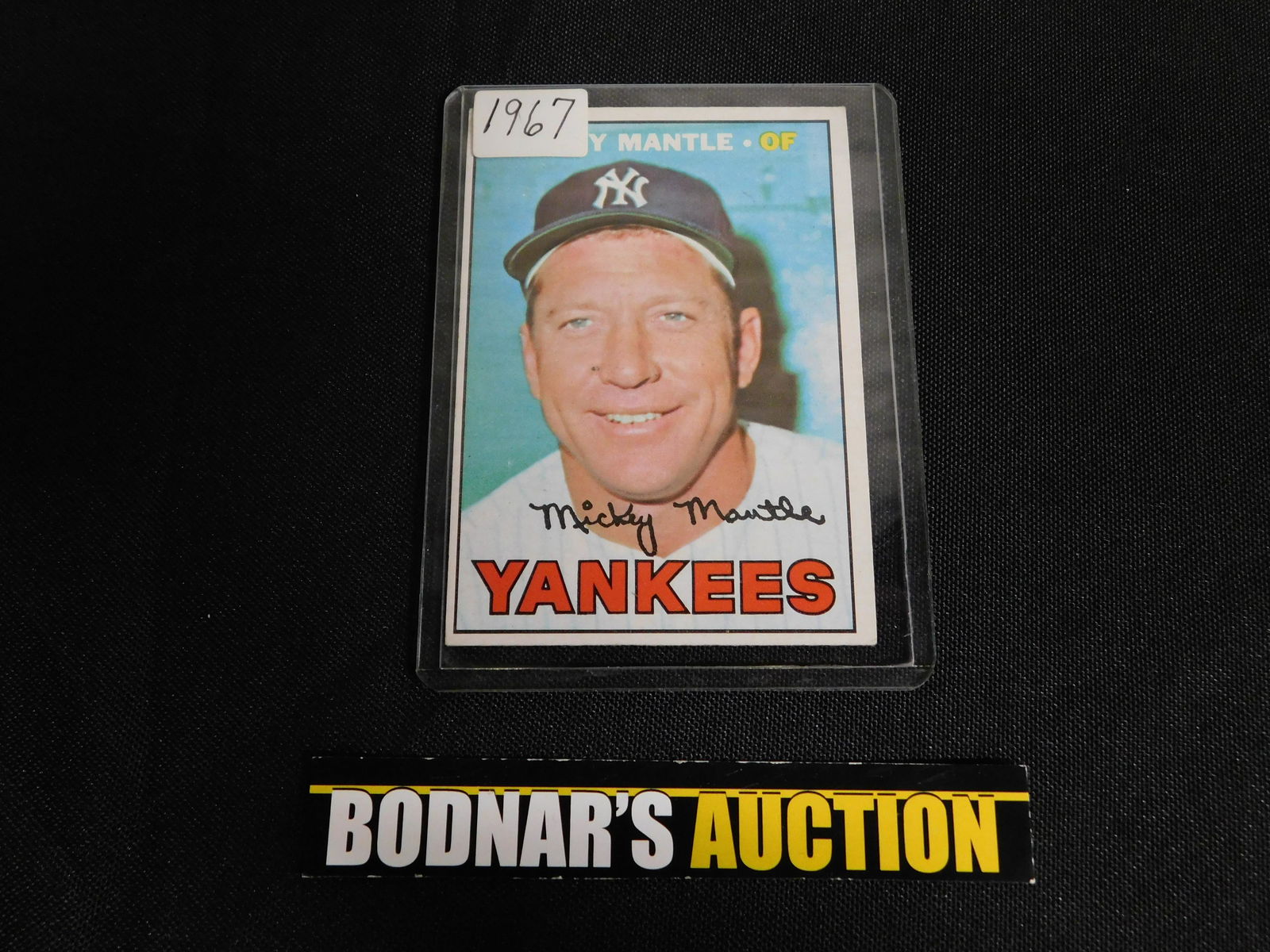 Topps 1967 Mickey Mantle Baseball Card (1 of 2)