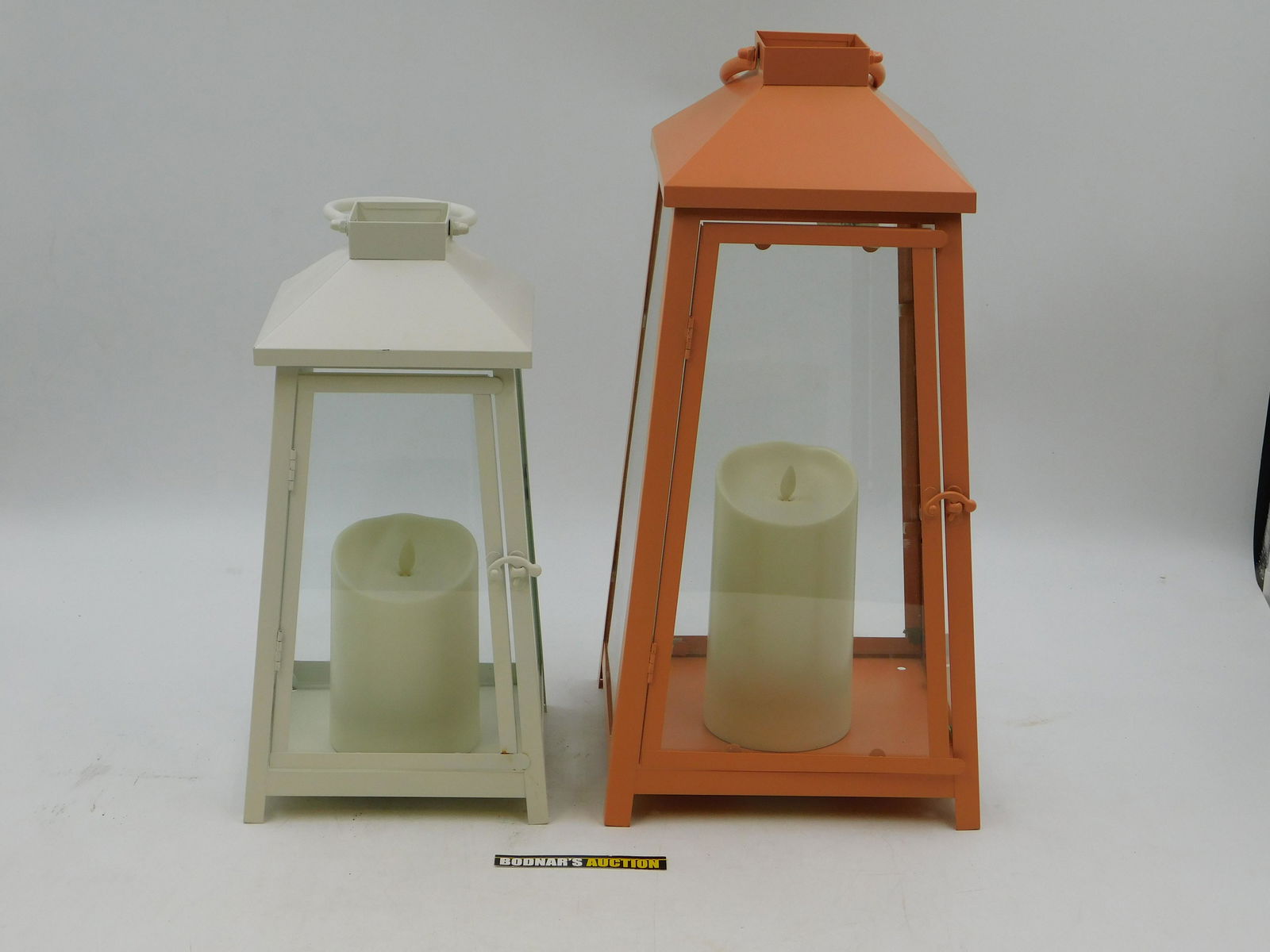 Lot of 2 Indoor/Outdoor Luminaria Lantern Candles (1 of 5)