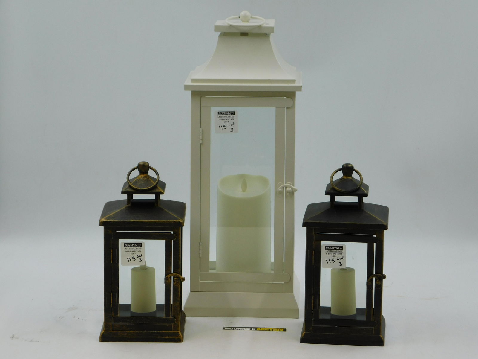 Group of 3 Luminaria Indoor/Outdoor Lantern Candles (1 of 5)