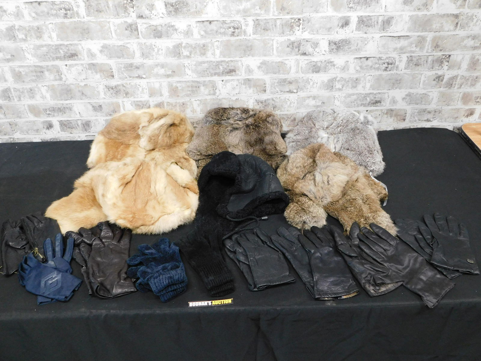 Lot of Fur Hats and Leather Gloves (1 of 8)