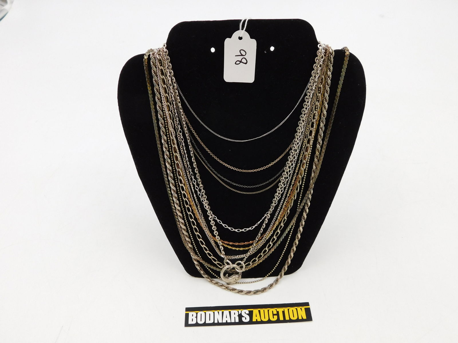 Large Lot of Sterling Silver Chains (1 of 5)